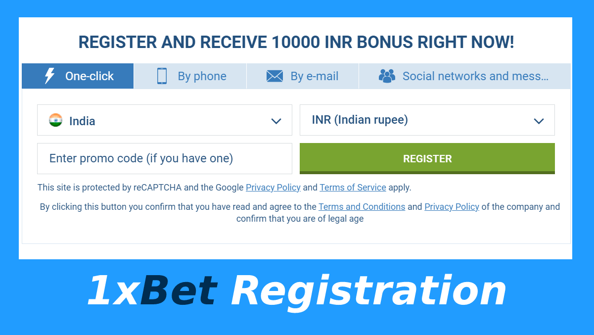 1xBet Registration