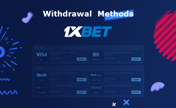 Withdrawal  Methods 1xbet India