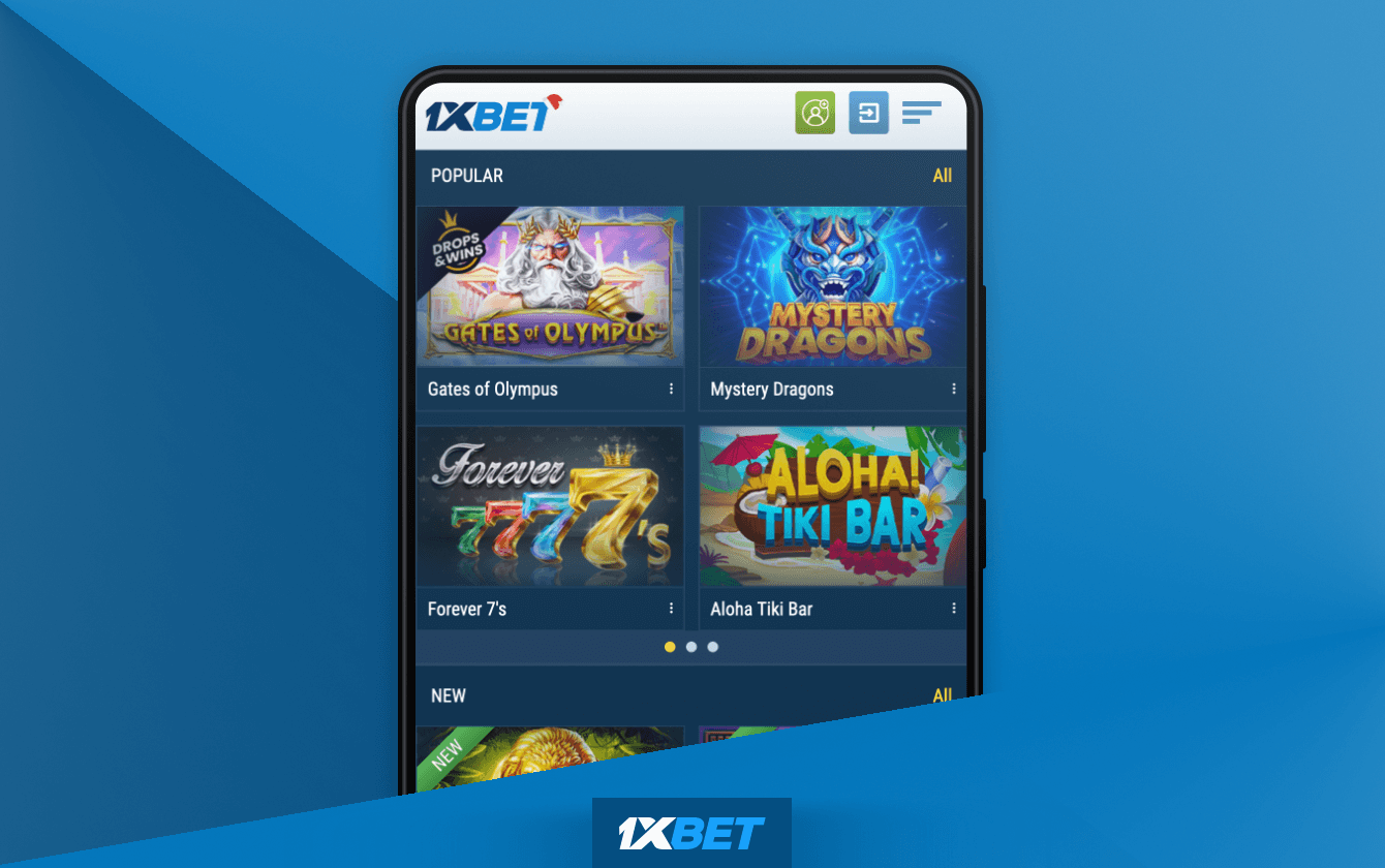 You can play at 1xbet Casino from your smartphone by downloading a special mobile app